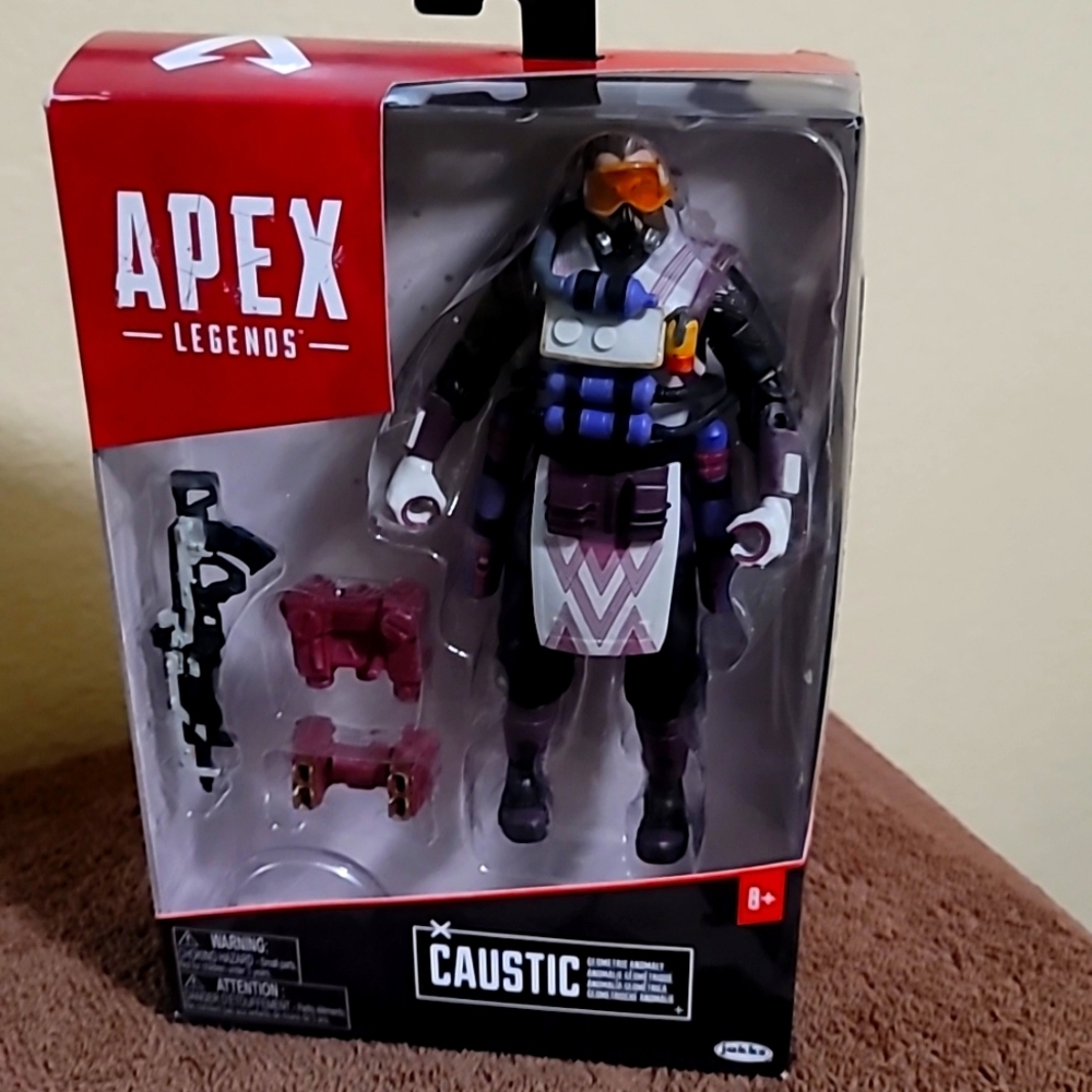 Apex Legends action figure.  Caustic character
